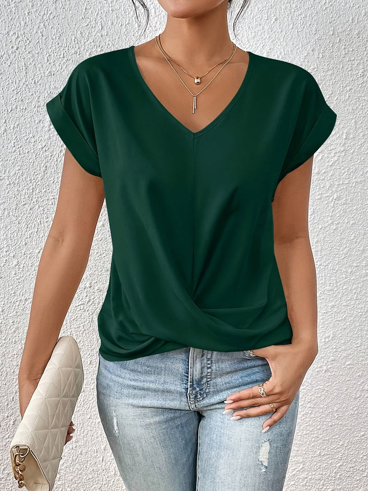 Maria Sintra™ - Camisola casual com decote em coração