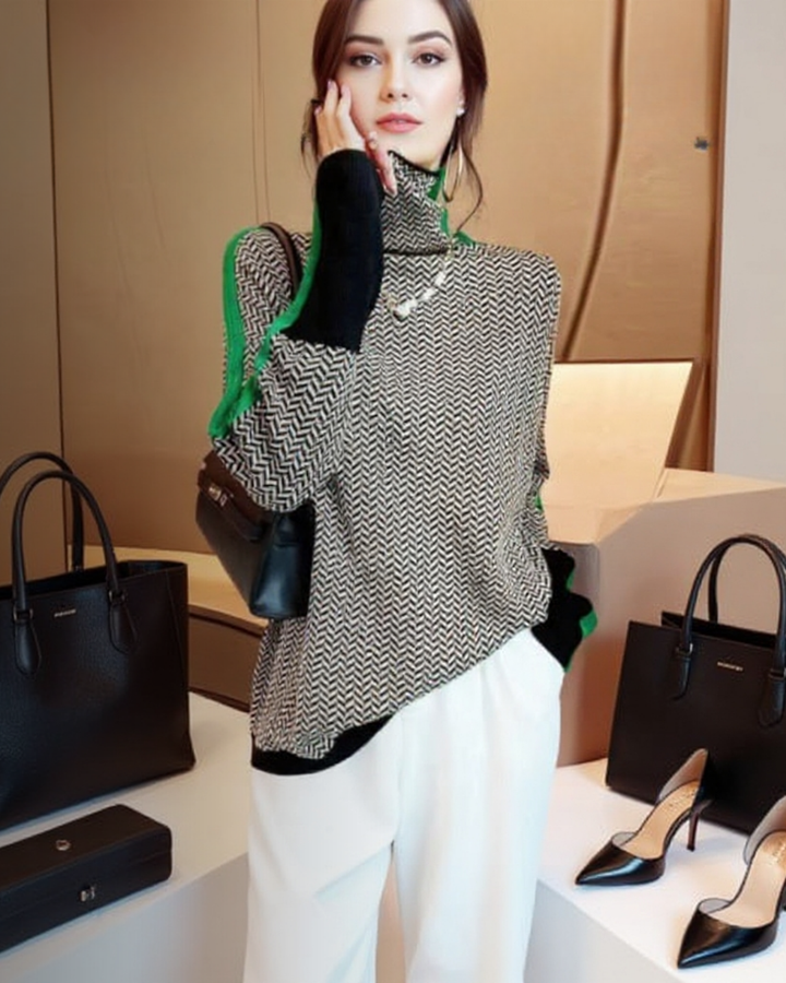 Maria Sintra™  - Dolcevita em Malha Mélange