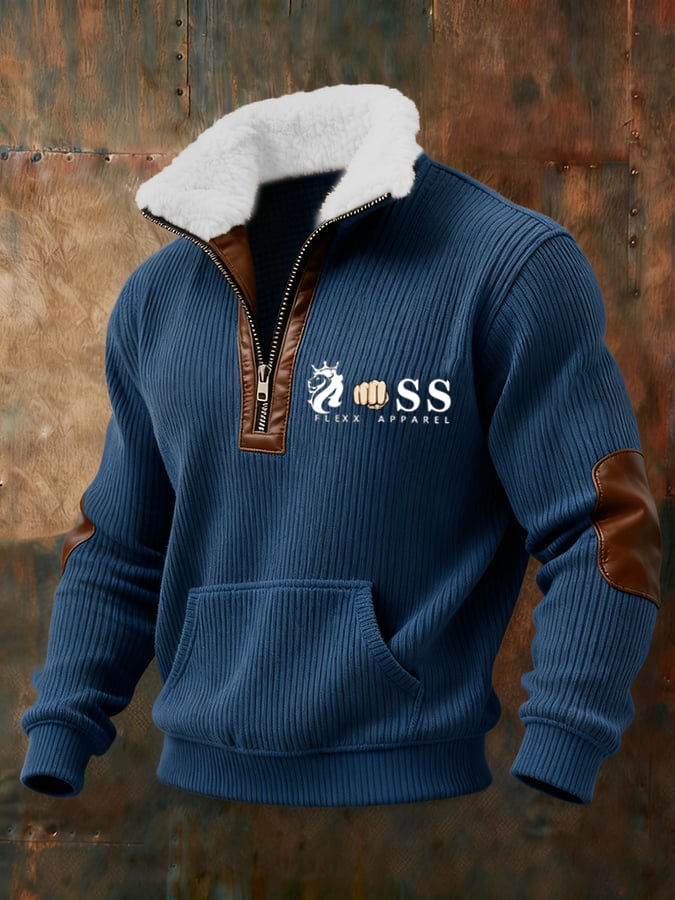 Maria Sintra™  - Camisola de Fecho com Detalhes em Couro