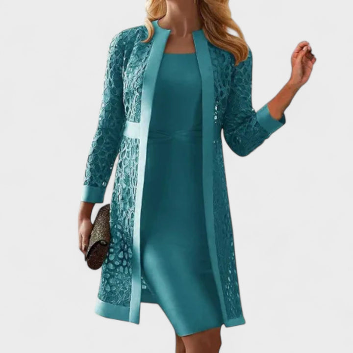 Maria Sintra™ - Conjunto de duas peças em renda para senhora