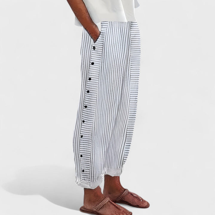 Maria Sintra™ - Calças com linhas